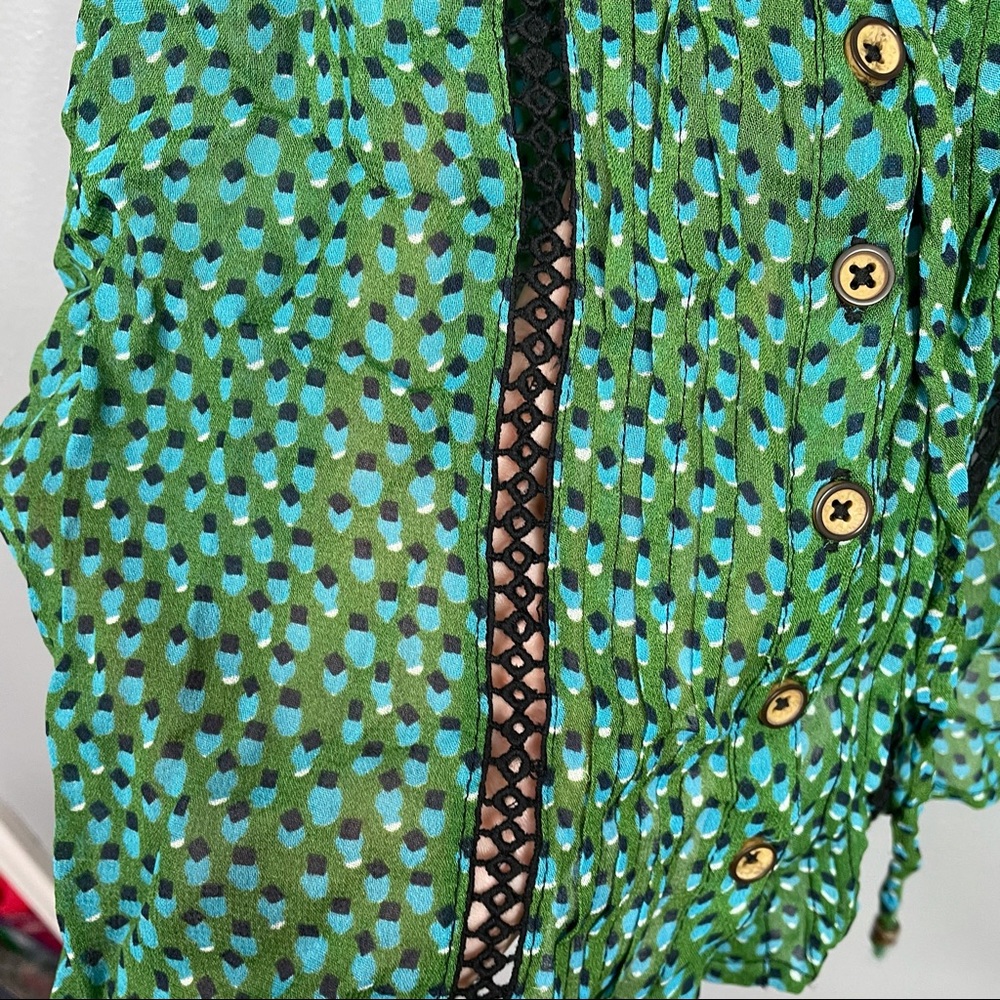 Anthropologie Green and Black Tank Top - Picture 7 of 13